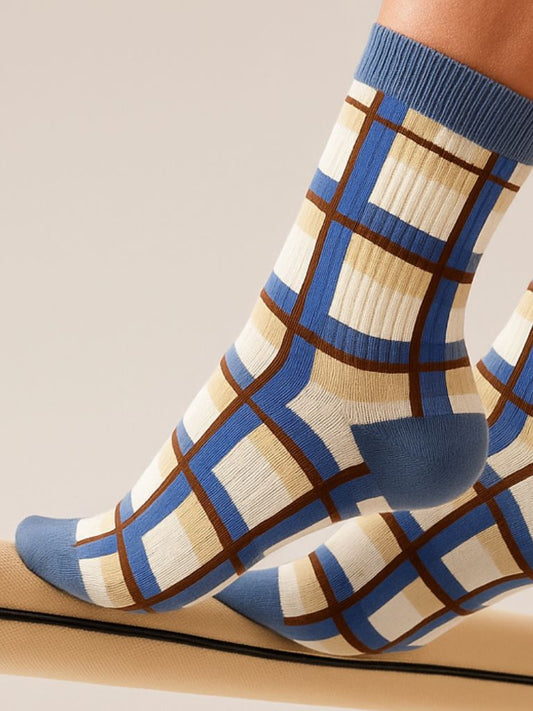 Modern Maze Socks