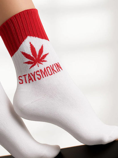 Staysmokin Socks (Red)