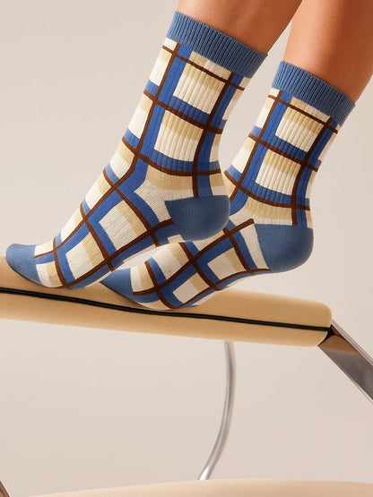 Modern Maze Socks