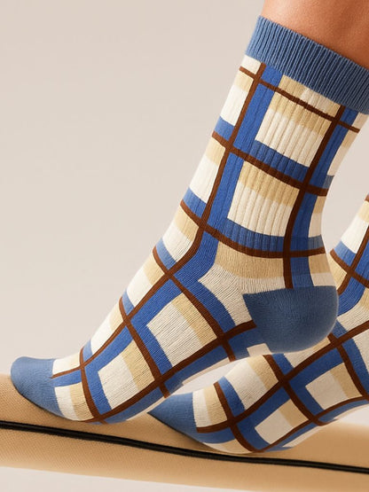 Modern Maze Socks