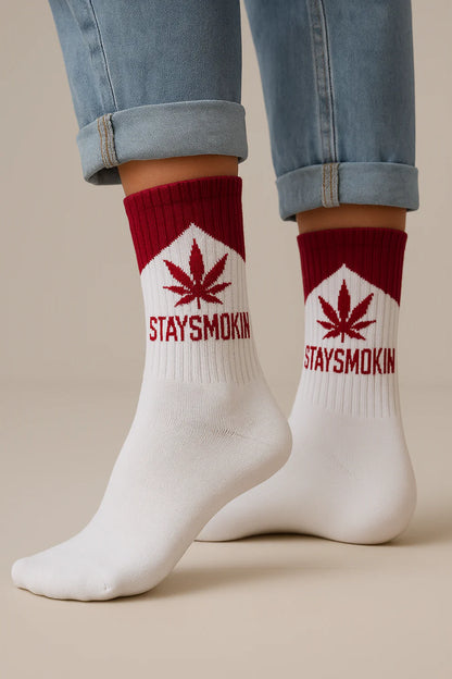 Staysmokin Socks (Red)