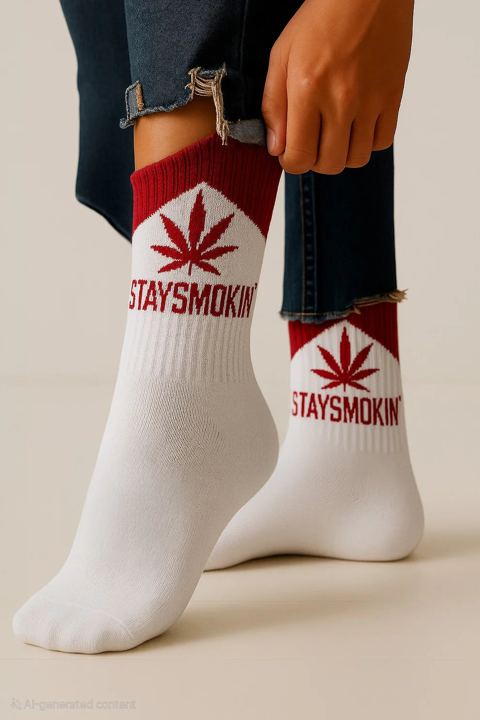 Staysmokin Socks (Red)